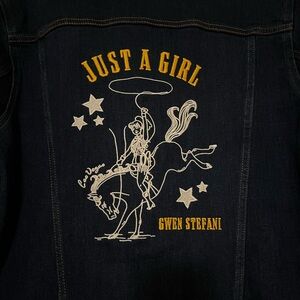 Just A Girl Embroidered Denim Jacket - Gwen Stefani